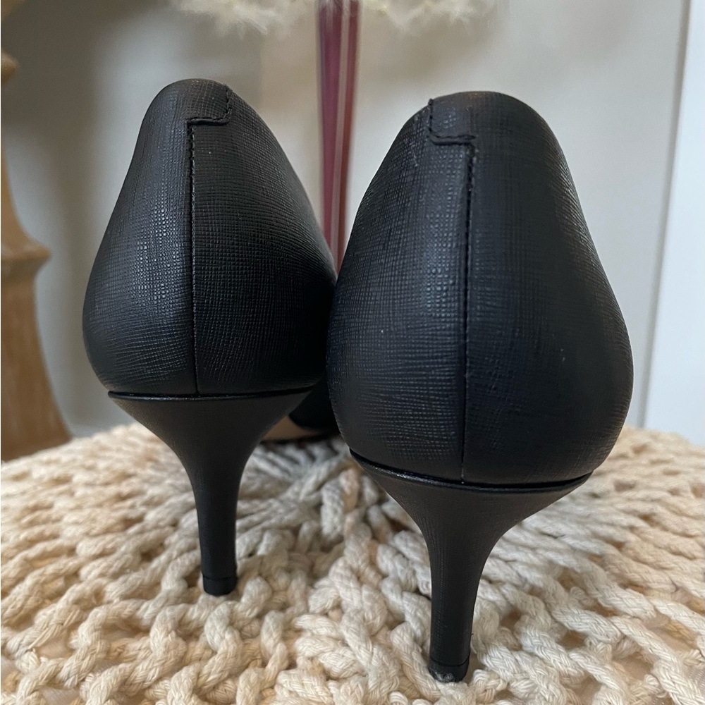kate spade Black Pointed Toe Kitten Heel Pumps - Picture 6 of 12